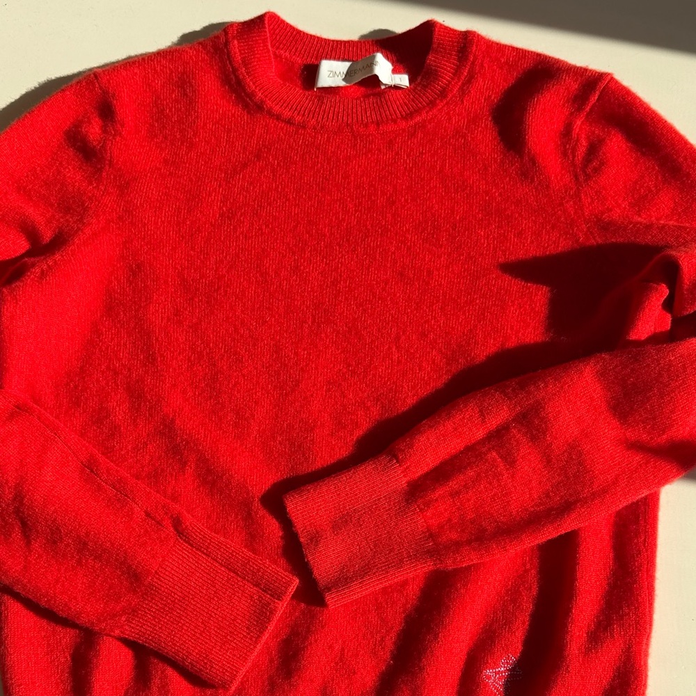 Zimmermann Scarlet Crewneck Sweater